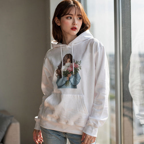 Blush Bloom Graphic Hoodie